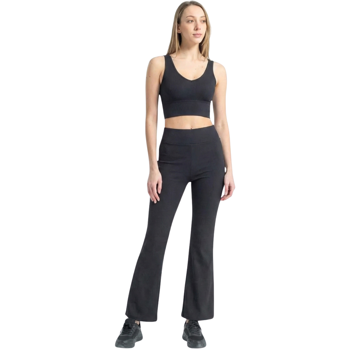 İnce Belli Yüksek Bel Viskon Tayt