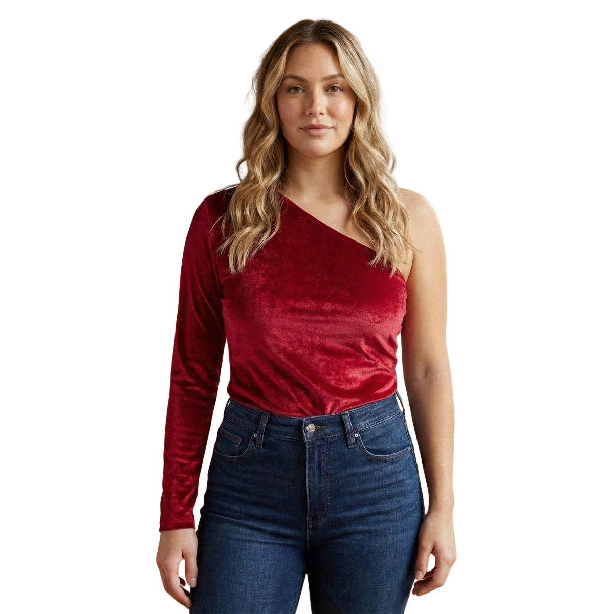 Kadife Tek Omuz Bustiyer