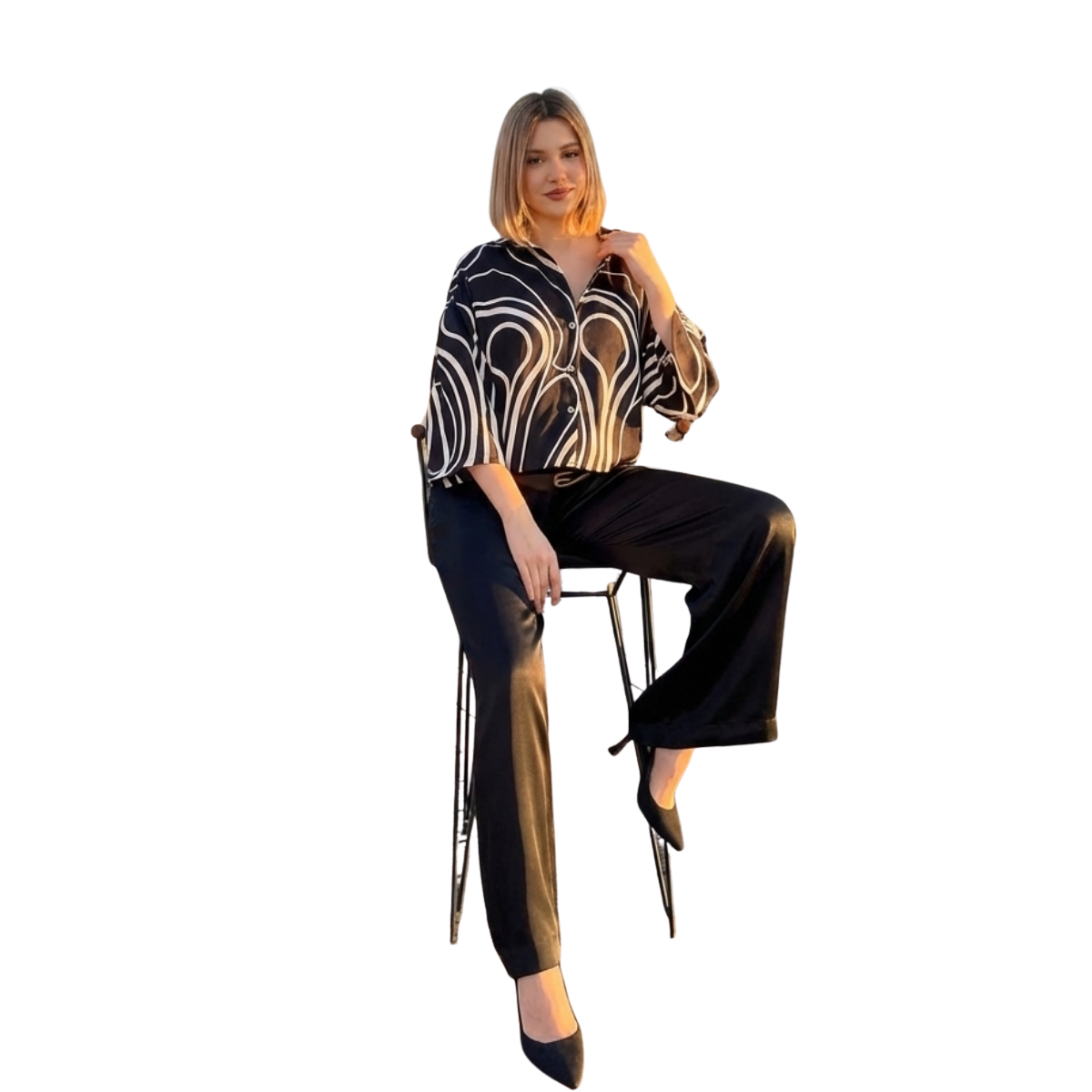 Saten Gömlek Pantolon